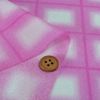 一越ちりめん生地 格子ぼかし(石竹色)