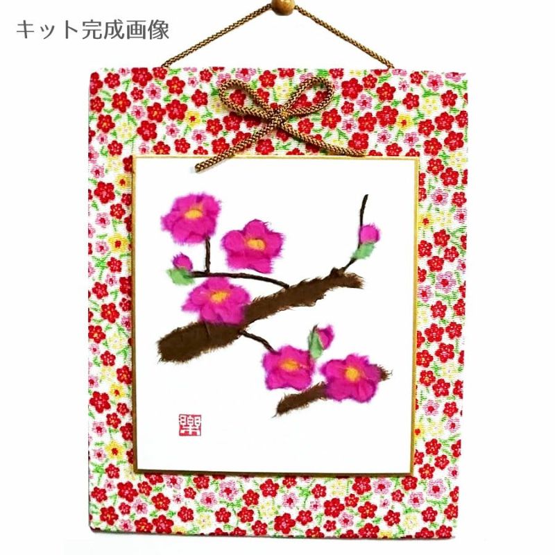 ちぎり絵 ひな祭り ミニ色紙 ハンドメイド - 年中行事