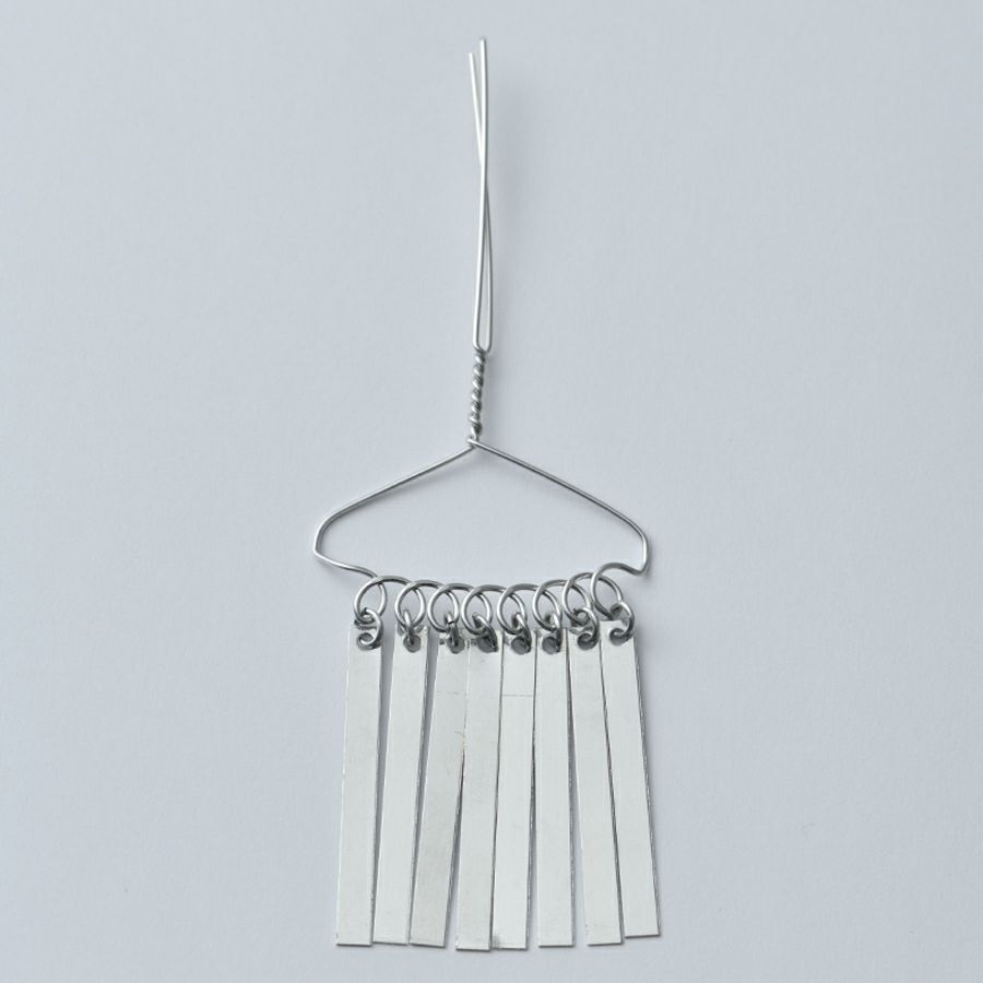 かんざし用銀ビラパーツ・8枚