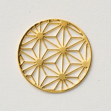 和風透かしパーツ 大正ロマン柄麻の葉模様