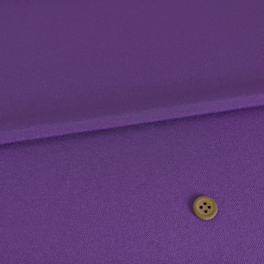 小シボ(一越)ちりめん 無地(青みの紫)