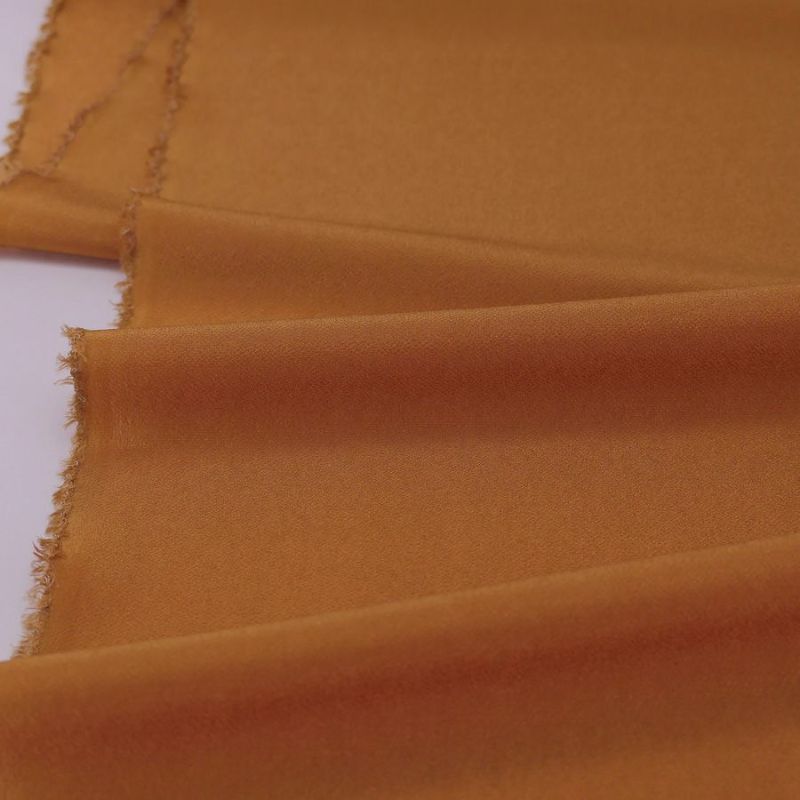 小シボ(一越)ちりめん 無地(蒲色/かばいろ)