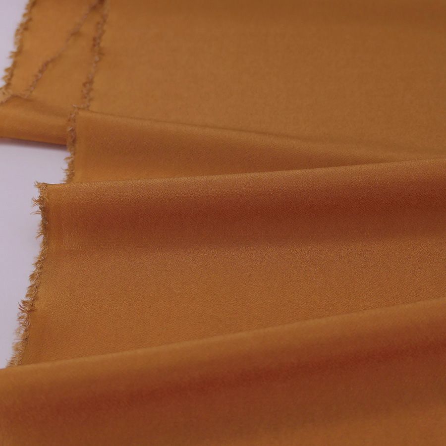 小シボ(一越)ちりめん 無地(蒲色/かばいろ)