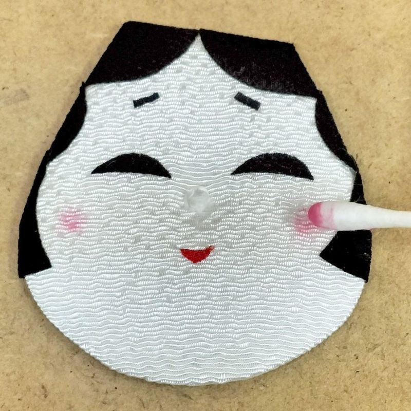 ちりめん押絵キット 月々の詩(うた) 2月・招福絵馬 |生地 和柄