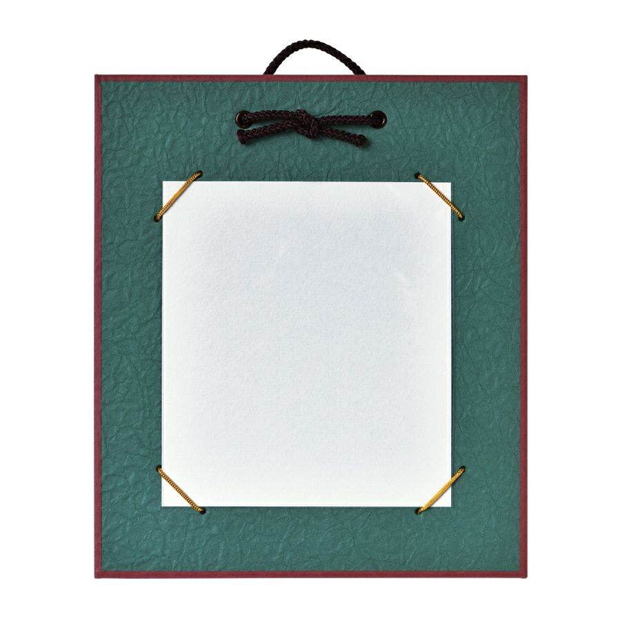 豆色紙掛け・紺/青緑