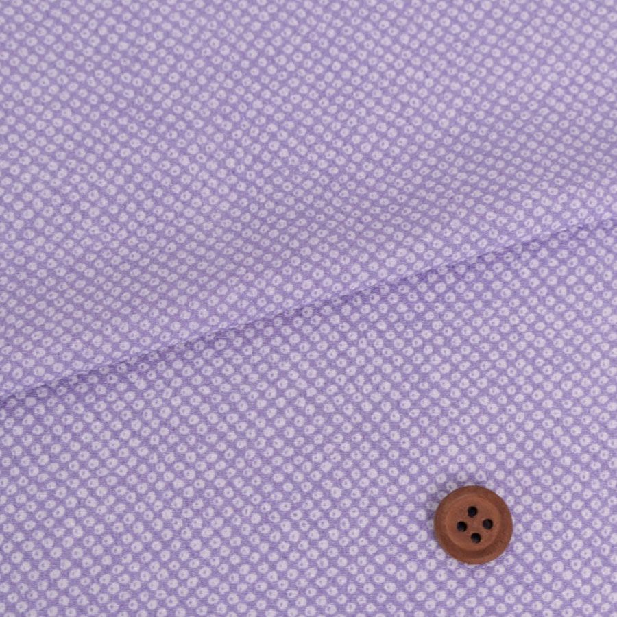 ポリちりめん生地 小さなかのこ柄(薄紫) 10cm単位 切り売り