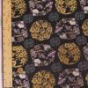金襴生地(金らん) 花丸と宝尽くし(黒)