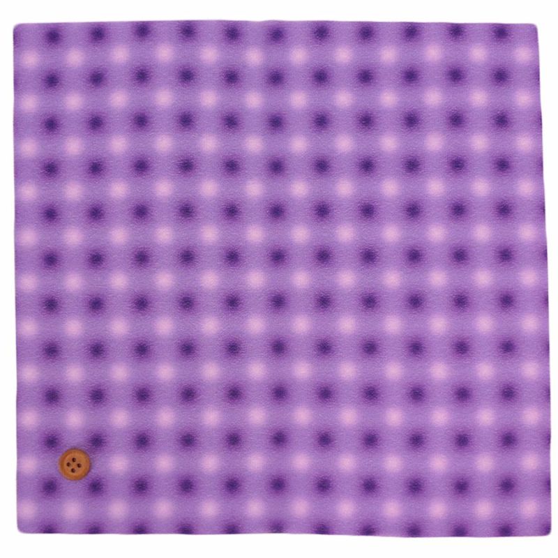 一越ちりめん 水玉格子ぼかし 大きめカットクロス/約32cm角 (紫)