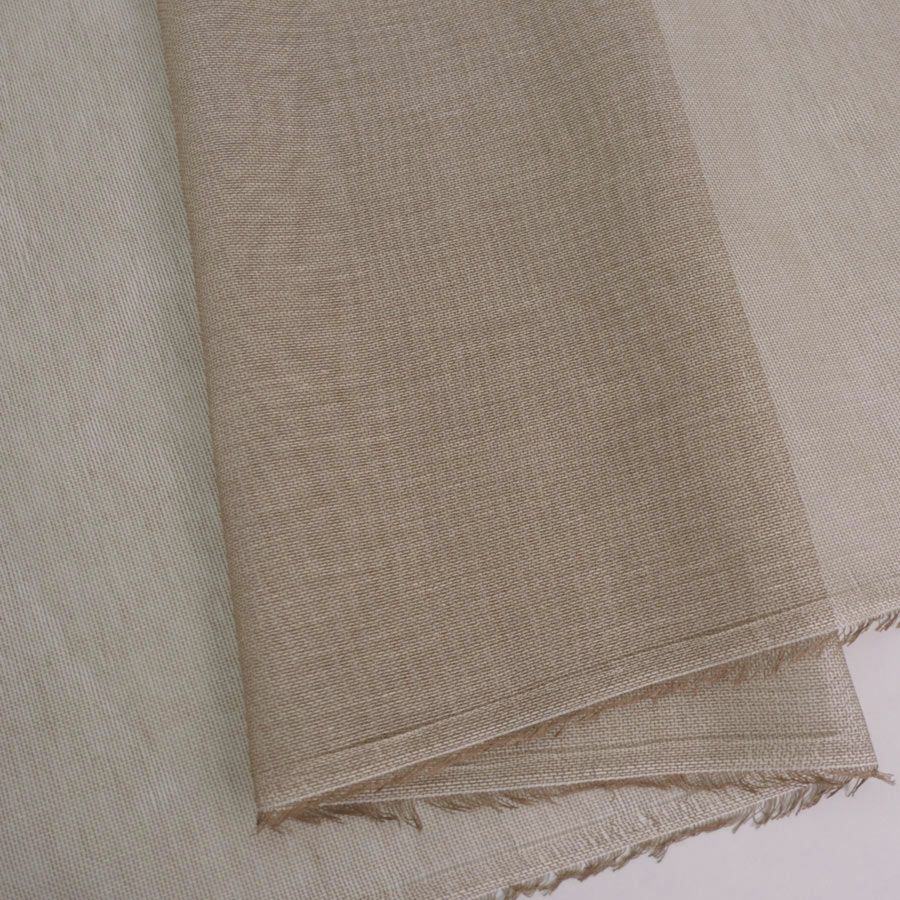 蚊帳(かや)生地 (やわらかモカ) 10cm単位切り売り　おしゃれカラーで洋服作りも 風合いの良いコットンかや生地