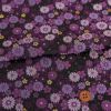 金襴生地(金らん) 梅菊重ね(黒/紫) 10cm単位 切り売り衣装や和小物製作に 西陣織物 大人っぽいパープルのきんらん