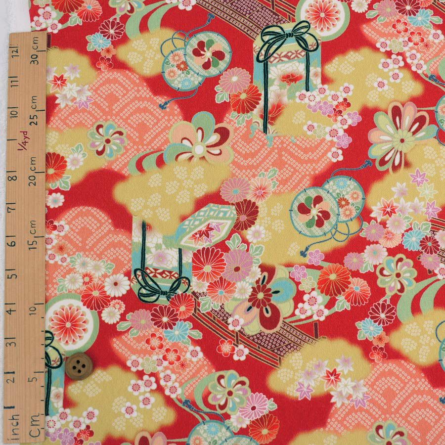 敷物 古布 江戸期綸子刺繍布 12 日本ギャラリ