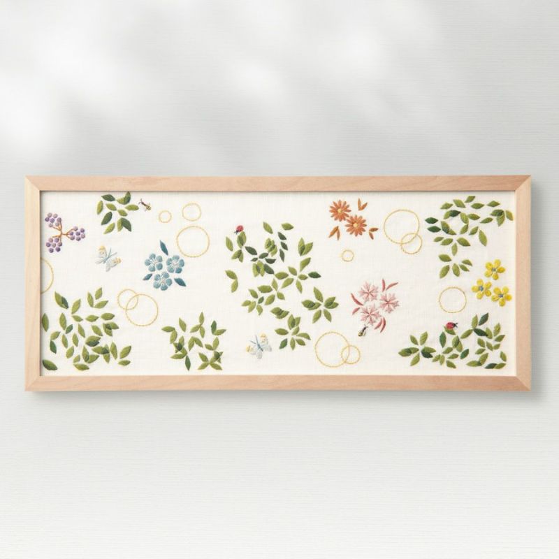 フランス刺しゅうキット マカベアリス ひかりの風景(夏のひかり)オリムパス製絲刺繍キット ししゅう作家コラボ 中級者上級者向