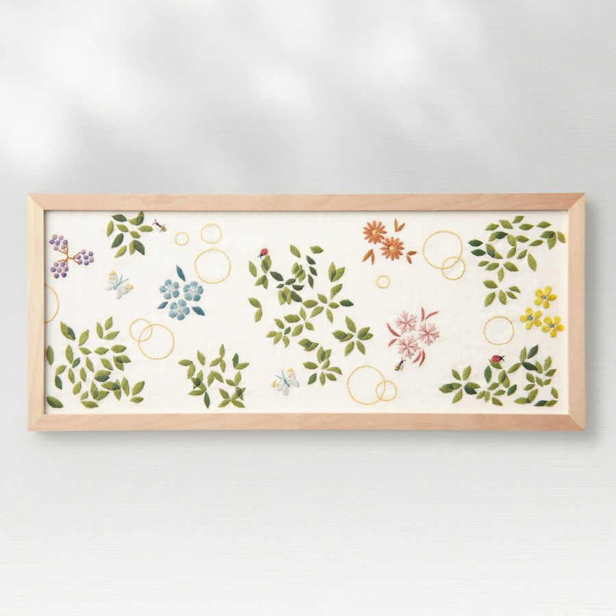 フランス刺しゅうキット マカベアリス ひかりの風景(夏のひかり)オリムパス製絲刺繍キット ししゅう作家コラボ 中級者上級者向