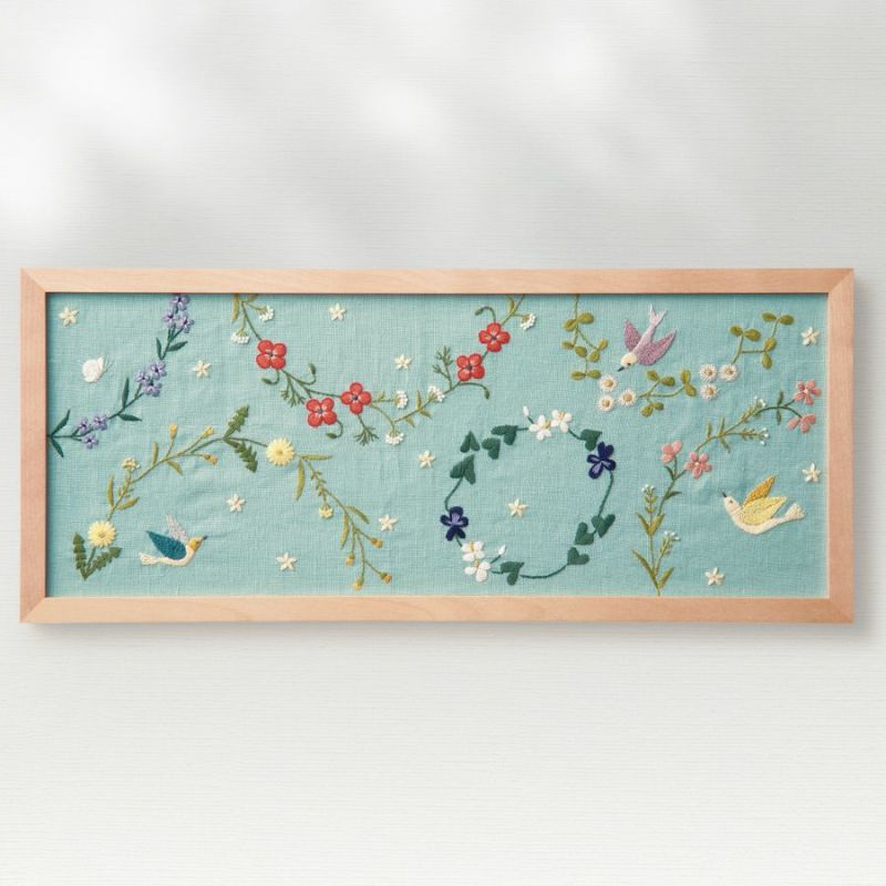 フランス刺しゅうキット マカベアリス ひかりの風景(春のひかり)オリムパス製絲刺繍キット ししゅう作家コラボ 中級者上級者向