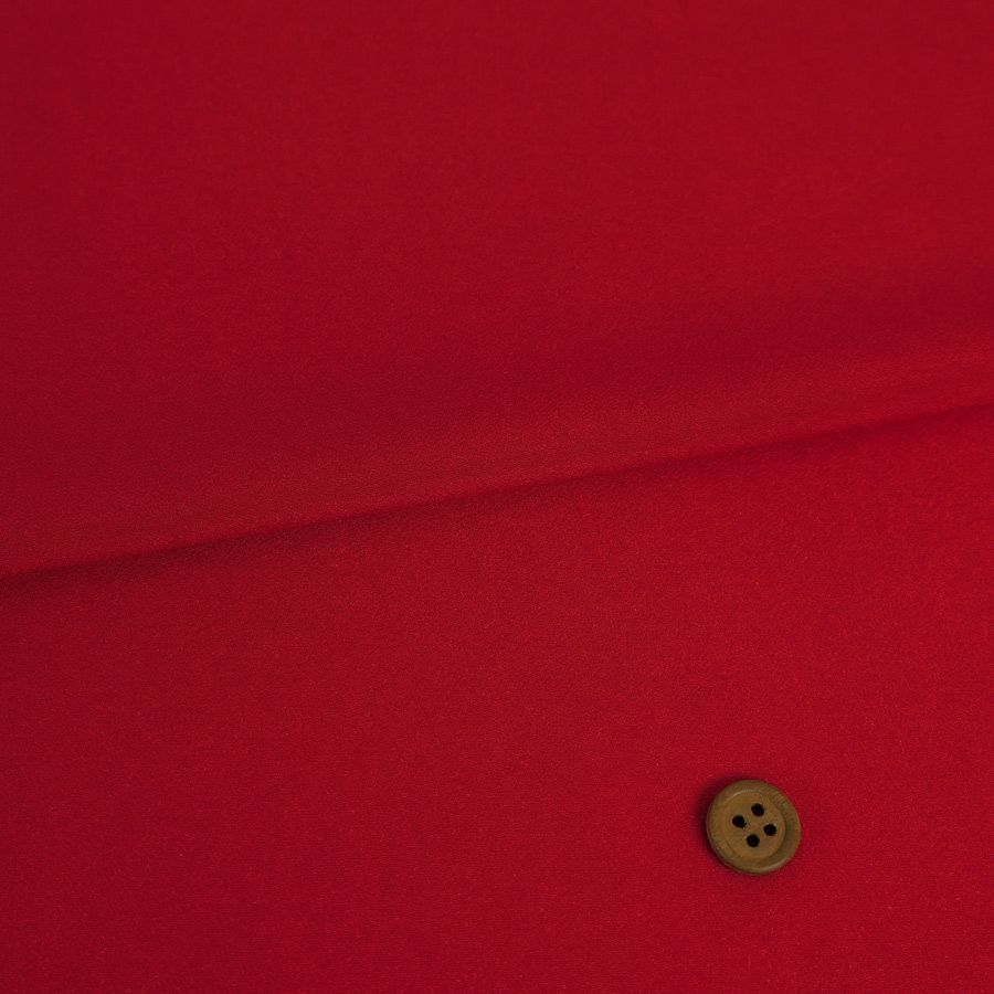 小シボ(一越)ちりめん 無地(猩々緋/しょうじょうひ) 10cm単位 切り売り ひとこしちりめん生地 つまみ細工縮緬 赤色 紅色 一越ちりめん