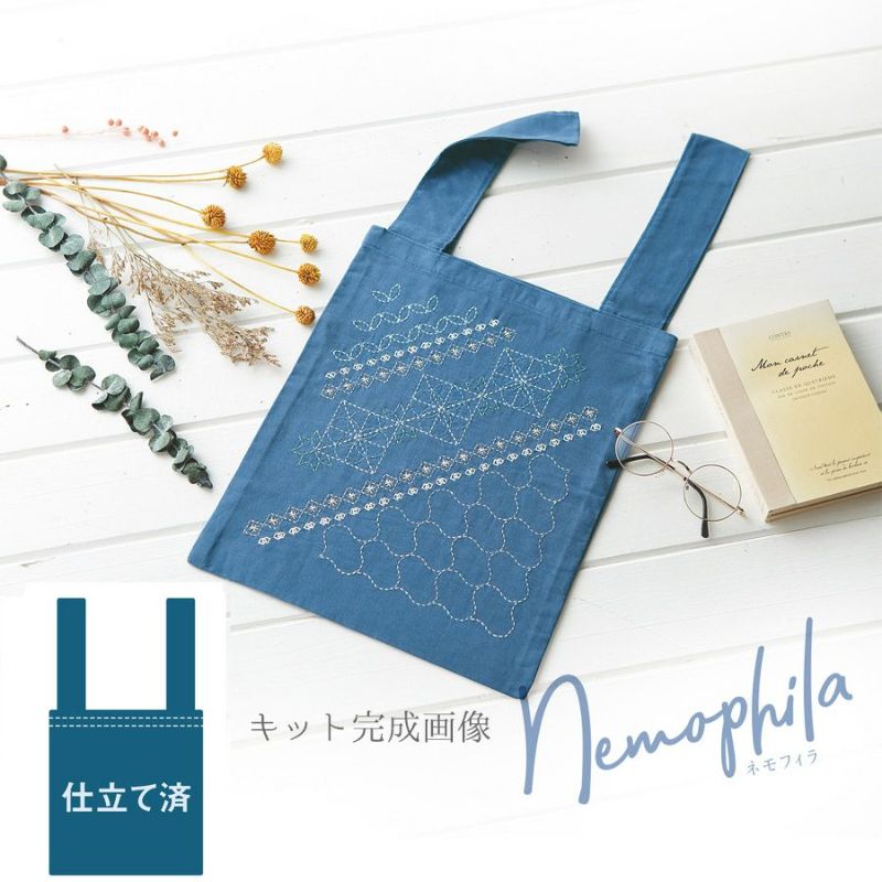 ホワイト花装飾エコバッグ 刺繍エコバッグ おしゃれ かわいい 花刺繍 オーガンジー 刺繍