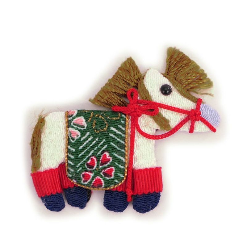 ちりめん細工パーツ（完成品）飾り馬(お買い得品)