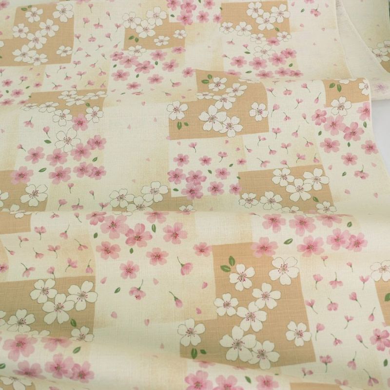 一蔵　反物 色無地 唐草小花文様　絆　桜色 箱付き 一蔵 反物 色無地 唐草小花文様 絆 桜色 箱付き - メルカリ