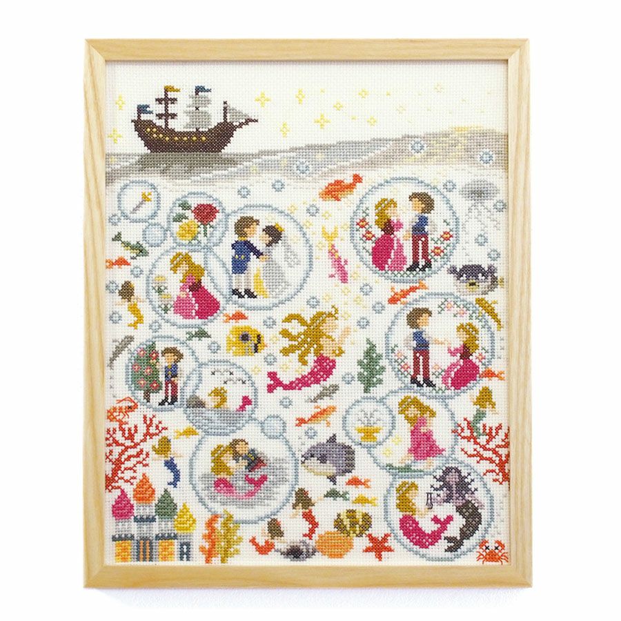 クロスステッチキット Nostalgic Story 人魚姫 クロス・ステッチ上級者向き刺繍 Nitkaコラボ アンデルセン童話