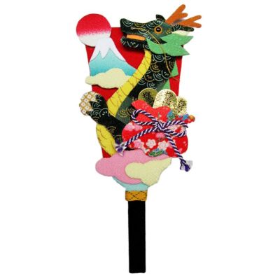 2024 干支押絵キット 羽子板・招福龍 |生地 和柄/和布/ちりめん手芸 