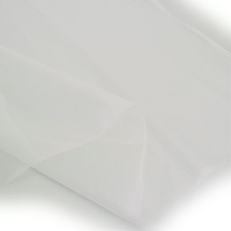 コットンオーガンジー生地・無地(白) 10cm単位 切り売り 木綿無地真っ白 透ける布地 シアー素材 シースルーホワイト