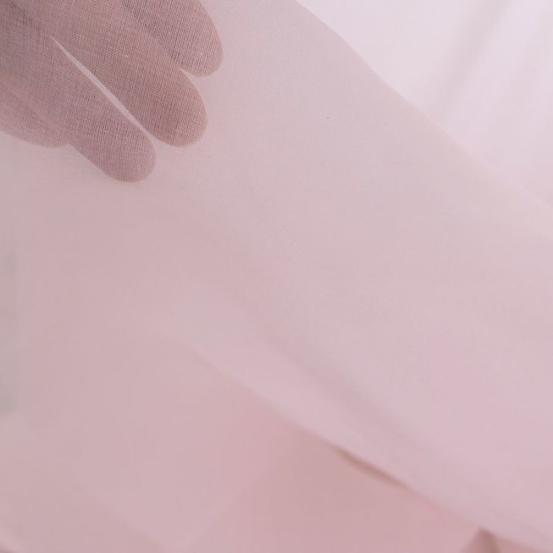 コットンオーガンジー生地・無地(桜色) 10cm単位 切り売り ペールピンク ライトピンク 薄いピンク色 薄地木綿 高級薄手