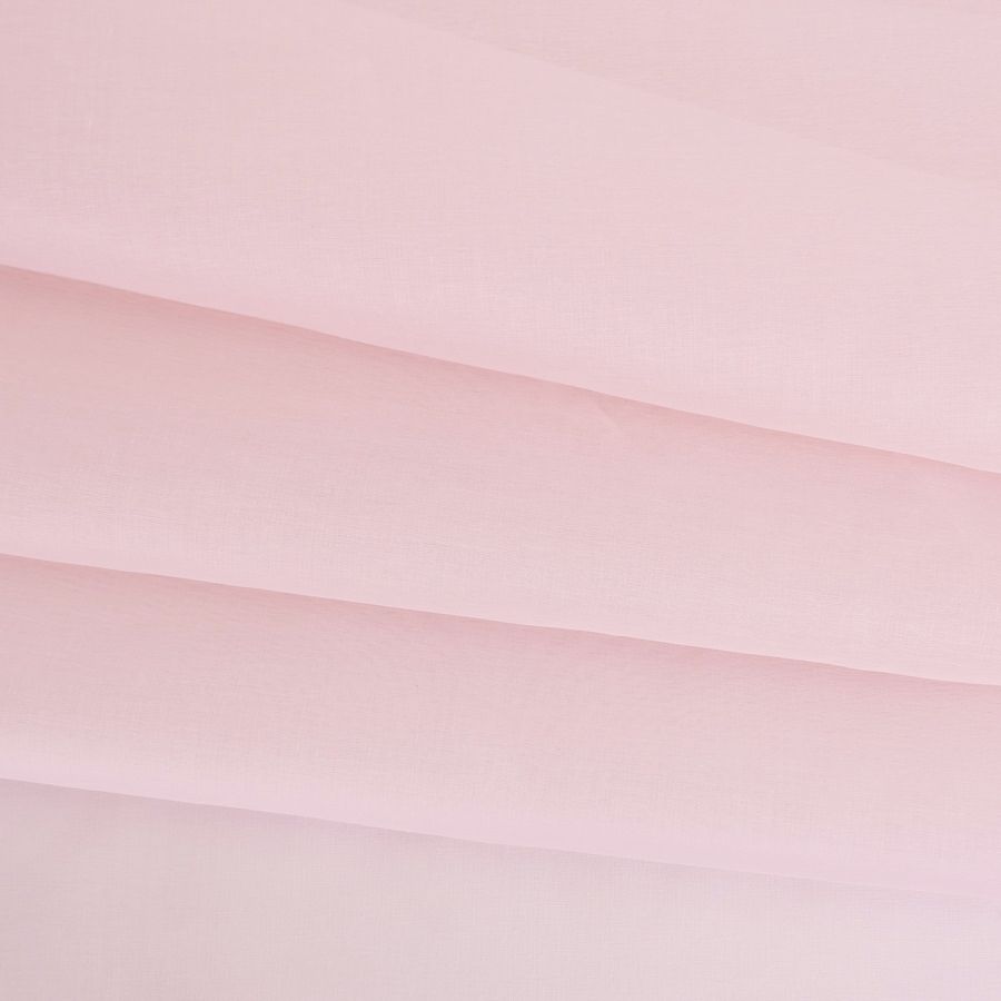 コットンオーガンジー生地・無地(桜色) 10cm単位 切り売り ペールピンク ライトピンク 薄いピンク色 薄地木綿 高級薄手