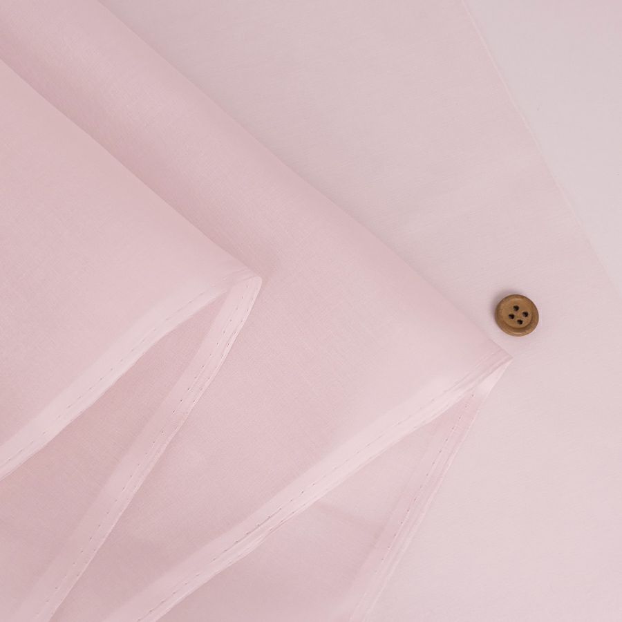 コットンオーガンジー生地・無地(桜色) 10cm単位 切り売り ペールピンク ライトピンク 薄いピンク色 薄地木綿 高級薄手