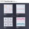  刺し子キット 花ふきん Textile Lab・Peaks 山脈 (白) オリムパス製絲刺子布巾 AYUFISH int. くぐり刺し/くぐりざし