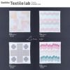  刺し子キット 花ふきん Textile Lab・Block ブロック (白) オリムパス製絲刺子 AYUFISH int.デザイン 初心者中級者向き