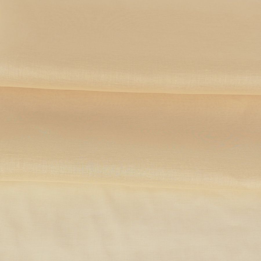 コットンオーガンジー生地・無地(ライトベージュ) 10cm単位 切り売り つまみ細工向き木綿布地薄地 エジプト綿80ベルオーガン 肌色