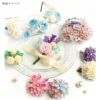つまみ細工用 正絹羽二重四匁 カットクロス10色セット (約20×15cm) シルクはぶたえ4匁 糊張り済み 白 ピンク 赤 ブルー グリーン