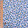 ちりめん生地・うさぎと桜(水色) 10cm単位 切り売り レーヨンちりめん生地 ウサギ柄縮緬 兎兔さくら 可愛いチリメン