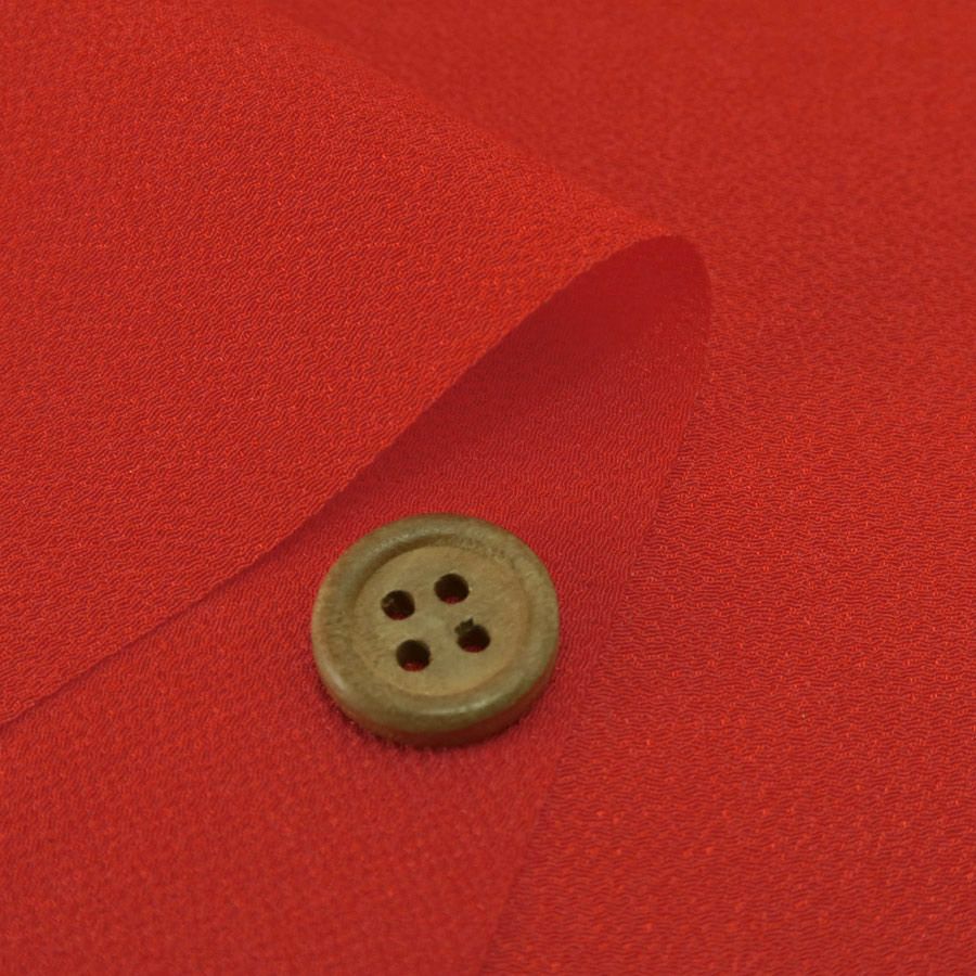 つまみ細工用カット済み生地・一越ちりめん(朱色) 3cm角 裁断済みひとこしちりめん カット済み縮緬 30ミリ角布地 朱赤