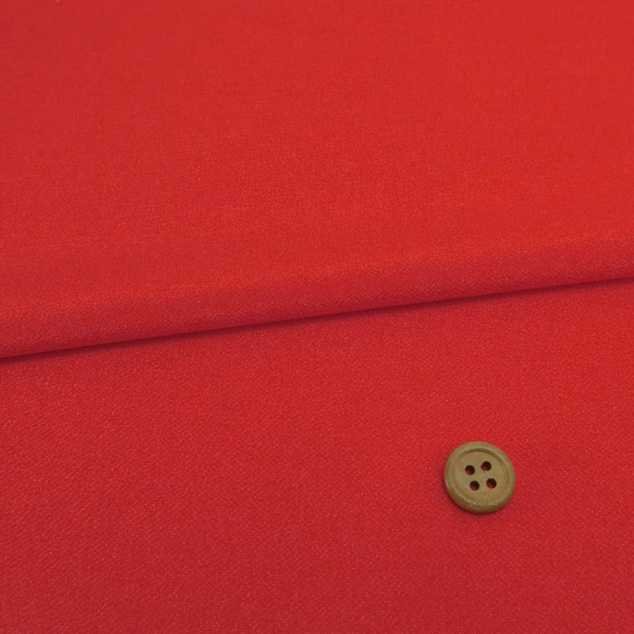 つまみ細工用カット済み生地・一越ちりめん(朱色) 3cm角 裁断済みひとこしちりめん カット済み縮緬 30ミリ角布地 朱赤