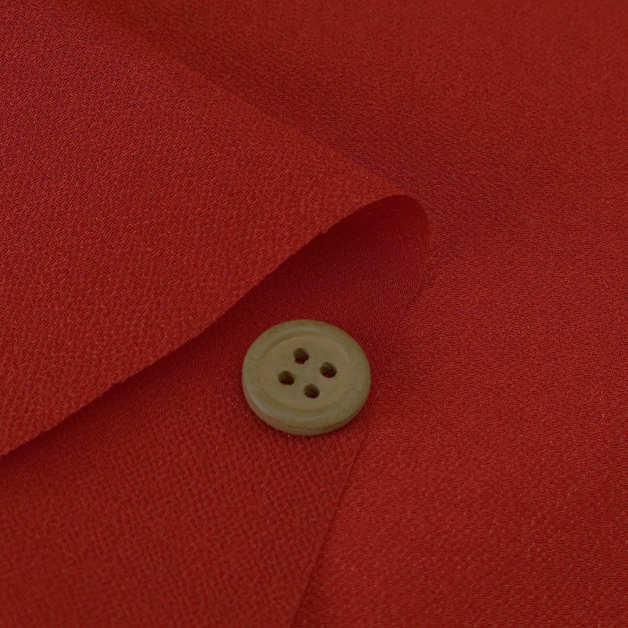 つまみ細工用カット済み生地・一越ちりめん(深紅) 3cm角 裁断済みひとこしちりめん カット済縮緬布地 30ミリ角 真紅 赤色