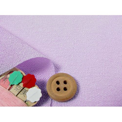 つまみ細工用カット済み生地・一越ちりめん(淡藤) 3cm角 裁断済みひとこしちりめん カット済縮緬布地 30ミリ角 薄藤色