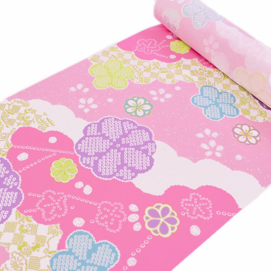 金襴リボン 桜づくし ピンク ねじ込ん