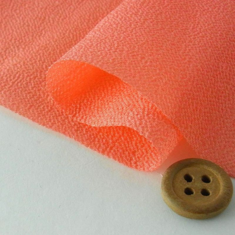 つまみ細工用カット済み生地・一越ちりめん(サーモンピンク) 3cm角 裁断済みひとこしちりめん カット済縮緬布地 30ミリ角 3センチ