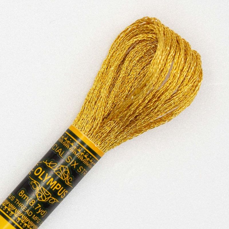ラメ刺しゅう糸・シャイニーリフレクター(金色) オリムパス製絲