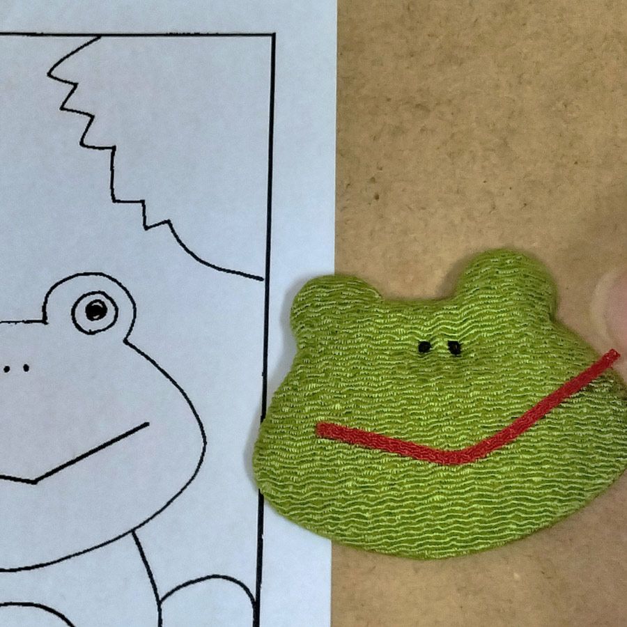 ちりめん手芸キット 風物短冊 6月 蛙の歌と紫陽花の色 チリメン手芸 縮緬押し絵キット 和風クラフト かえるとあじさい