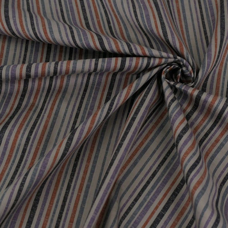 和柄コットン生地 多色の滝筋縞模様(グレー) 10cm単位 切り売り 滝筋染文様 サザンクロス 和調木綿布地 コットンこばやし グレイ