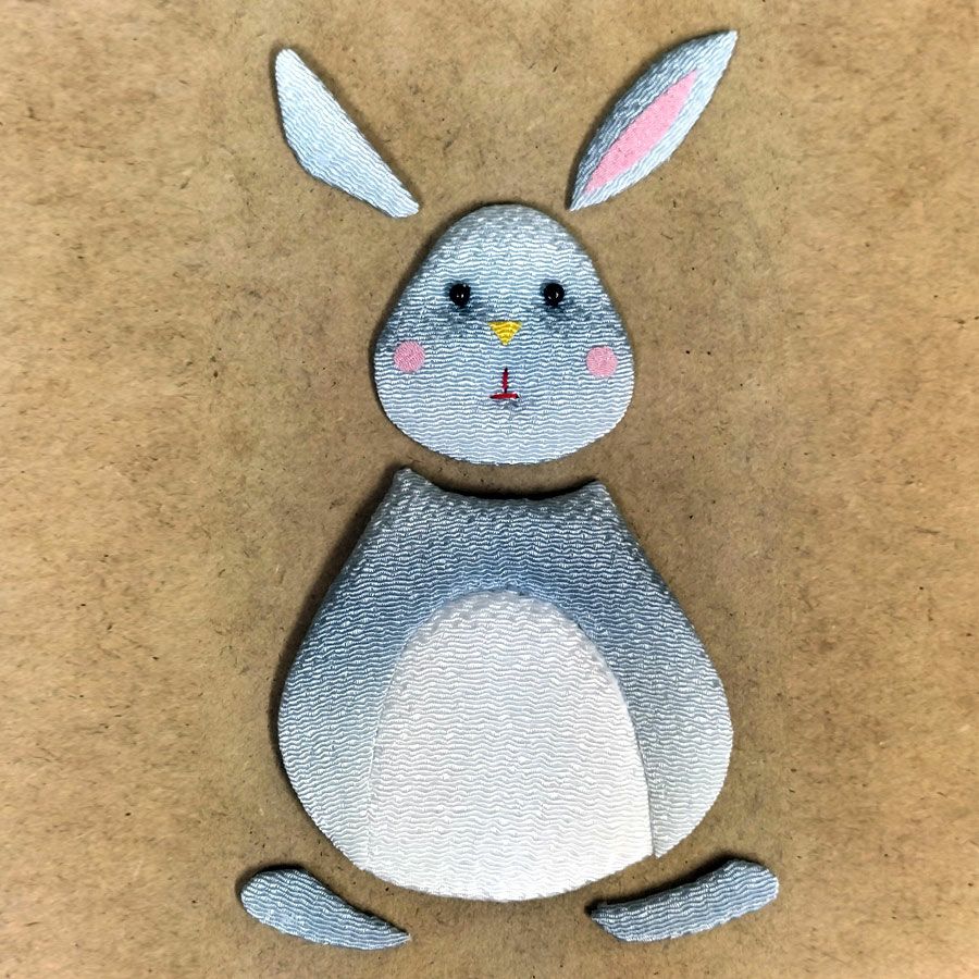 ちりめん手芸キット 風物短冊 9月 十五夜うさぎと桔梗の花 |生地 和柄