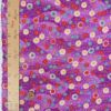 ちりめん生地 露芝に小菊(紫) 10cm単位 切り売り ちりめん細工生地 レーヨン縮緬 手芸用チリメン 小花柄 パープル