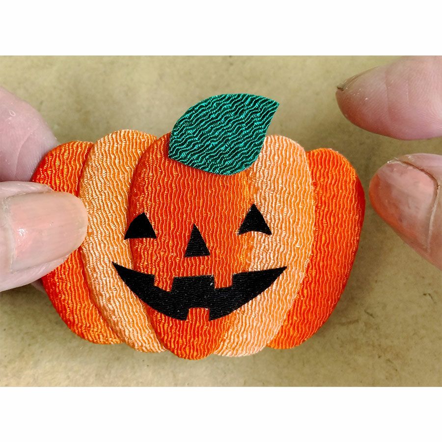 ちりめん手芸キット ぷくぷくリース No.6 ハロウィンパーティ 