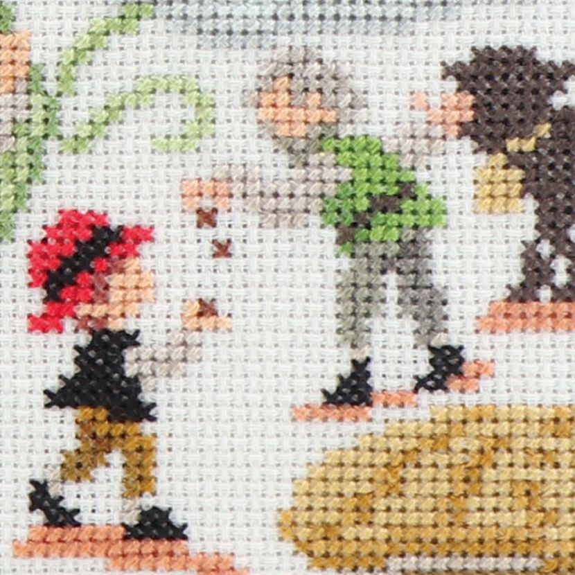 クロスステッチキット Nostalgic Story ジャックと豆の木 クロス・ステッチ上級者用 グリム童話ししゅう オリムパス製絲