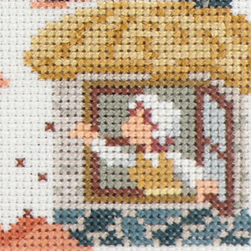 クロスステッチキット Nostalgic Story ジャックと豆の木 クロス・ステッチ上級者用 グリム童話ししゅう オリムパス製絲