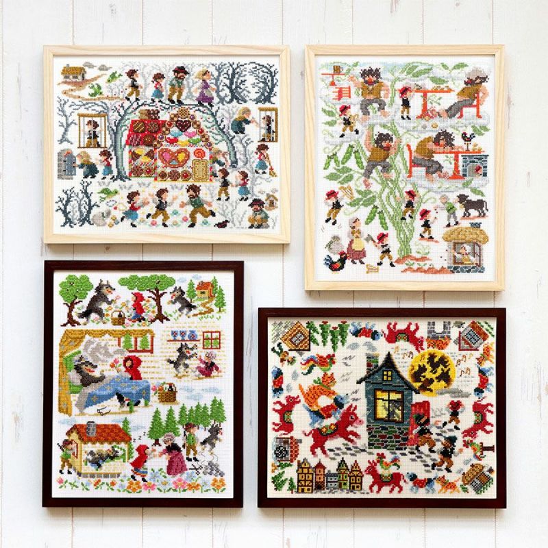 クロスステッチキット Nostalgic Story ヘンゼルとグレーテル クロス・ステッチ上級者向き グリム童話刺しゅうオリムパス製絲