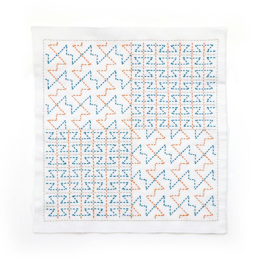 刺し子キット 花ふきん「和-Nagomi」山路