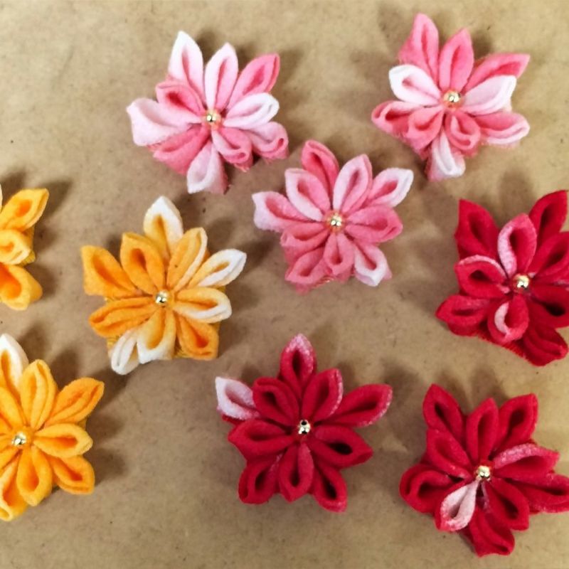 ちりめん細工キット 迎春リース